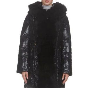 MTL by Gorski Apres-Ski Fox Fur-Trim Down Jacket- Brand New
